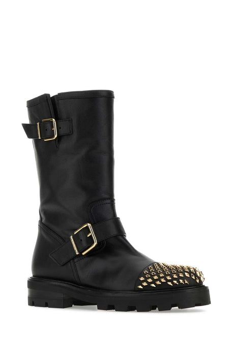 JIMMY CHOO Leather Biker II Boots for Women