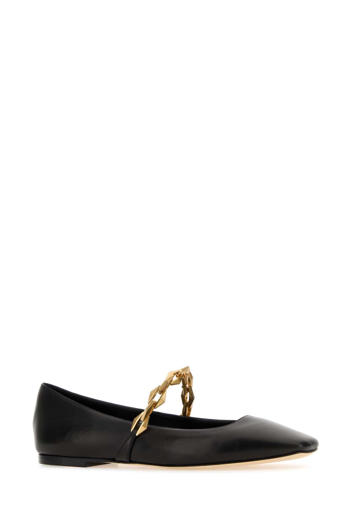 JIMMY CHOO Classic Nappa Leather Ballerinas