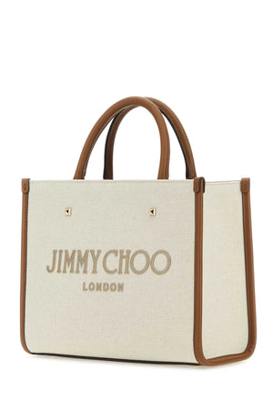 JIMMY CHOO Mini Canvas Avenue S Handbag