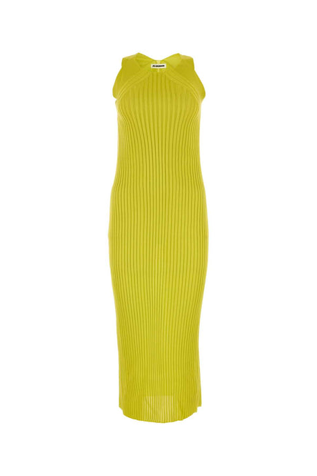 JIL SANDER Chic Green Viscose Dress