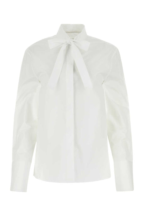 JIL SANDER Essential White Poplin Shirt for Women