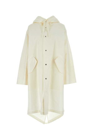 JIL SANDER Ivory Cotton Parka Jacket for Women