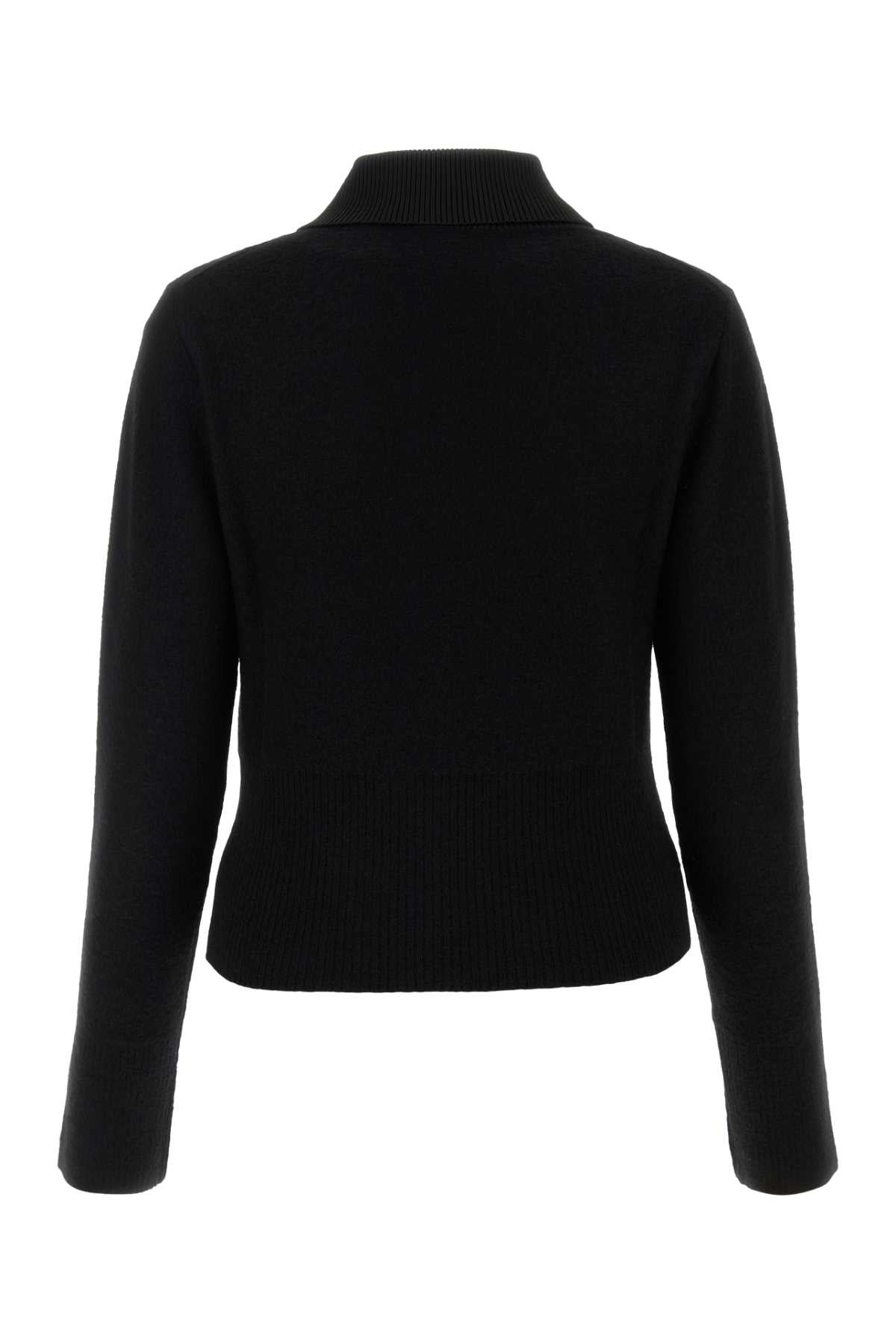 JIL SANDER Chic Black Wool Blend Sweater for Women