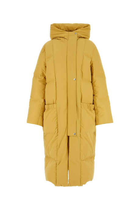 JIL SANDER Stylish Mustard Down Jacket for Women