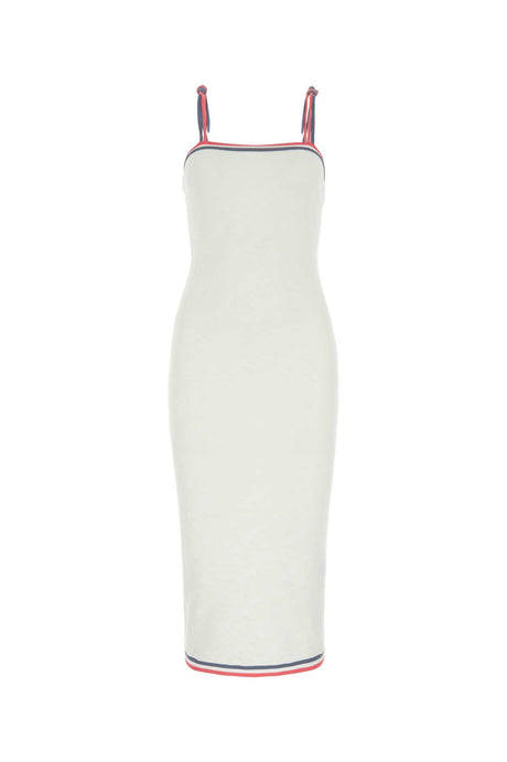 FENDI Ivory Viscose Blend Mini Dress