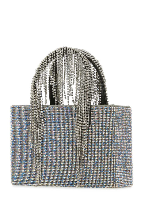 KARA Mini Light-Blue Rhinestones Handbag