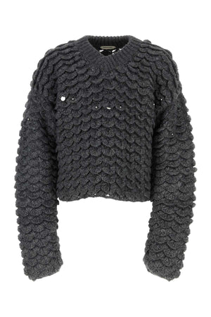 NAMACHEKO Stylish Grey Wool Blend Sweater