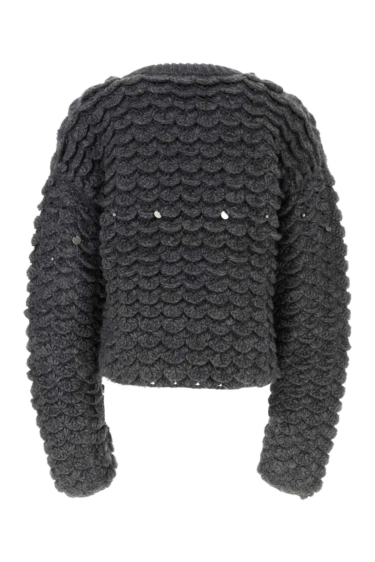 NAMACHEKO Stylish Grey Wool Blend Sweater