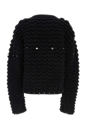 NAMACHEKO Sophisticated Black Wool Blend Sweater