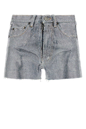 MAISON MARGIELA Embellished Denim Mini Shorts