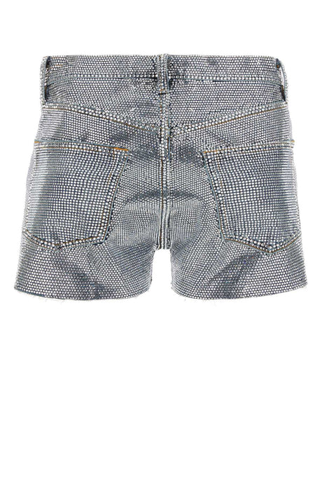 MAISON MARGIELA Embellished Denim Mini Shorts