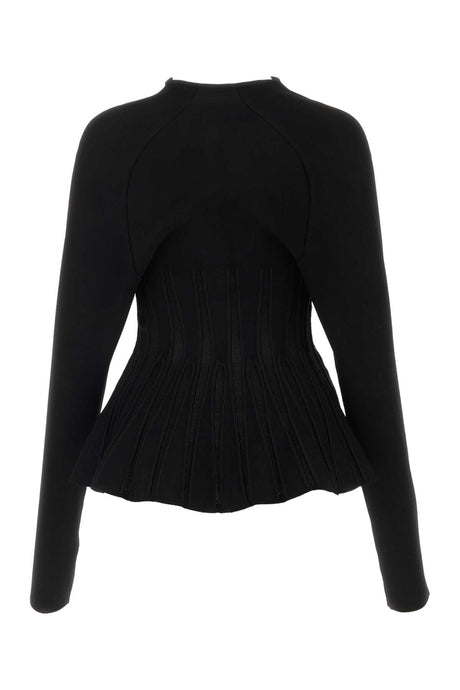 BALMAIN Chic Black Viscose Blend Cardigan for Women