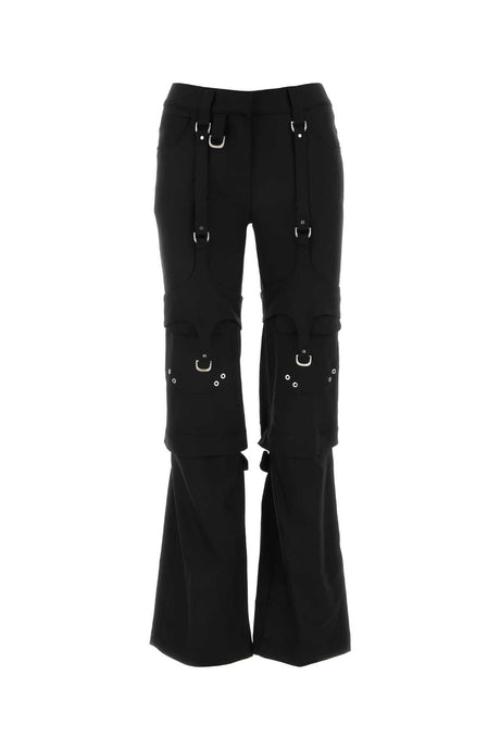 OFF WHITE Black Stretch Cargo Pant for Women