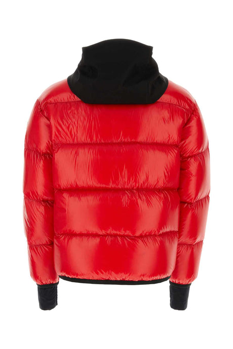 MONCLER GRENOBLE Red Nylon Down Jacket for Men