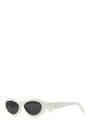 PRADA Chic White Acetate Sunglasses