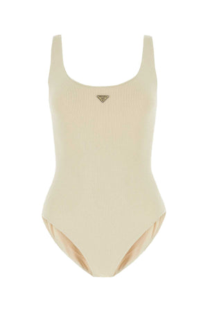 PRADA Embellished Stretch Nylon Mini Swimsuit