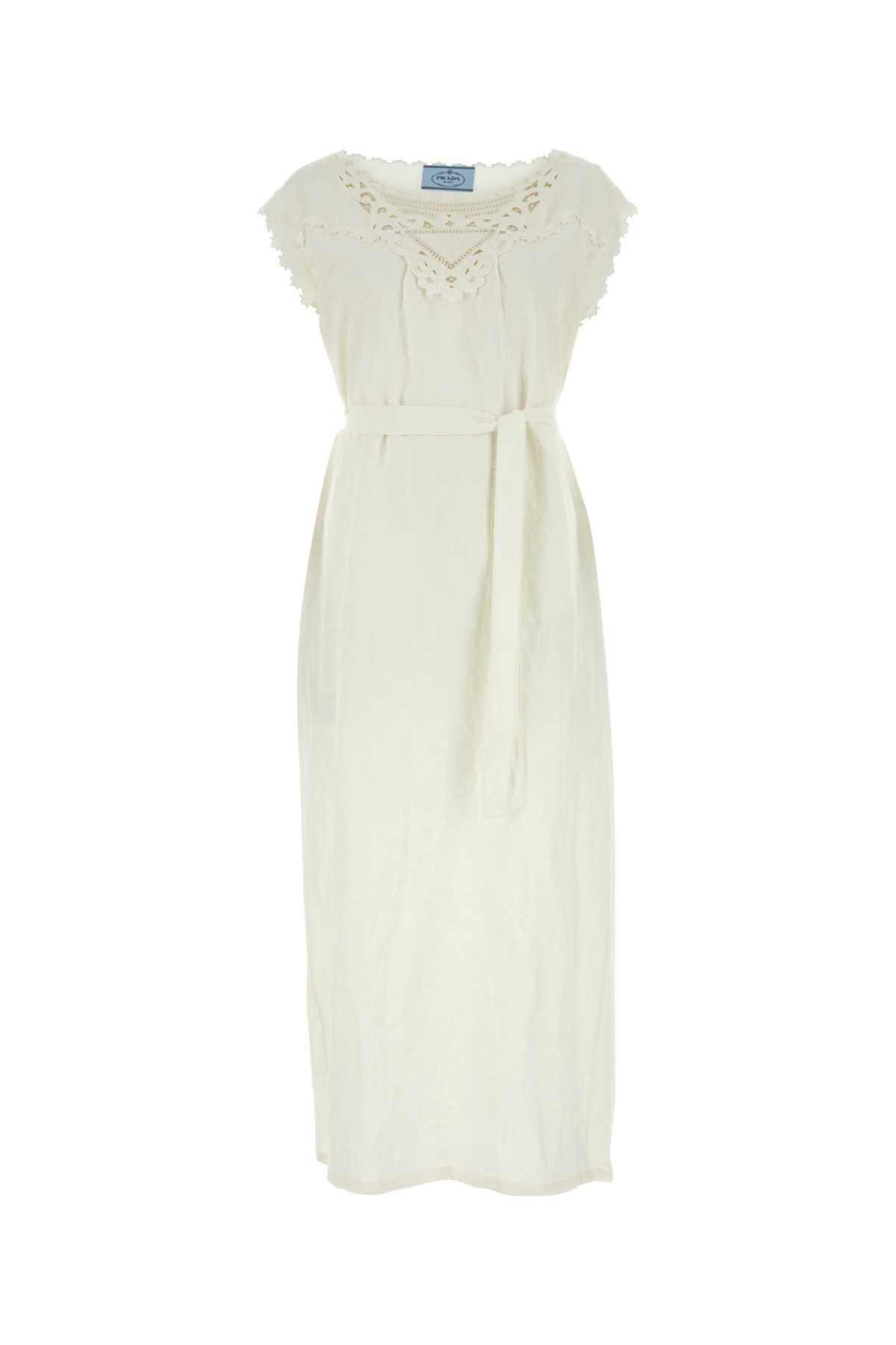 PRADA Linen Dress for Women - Elegant Summer Mini