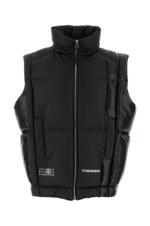 MM6 MAISON MARGIELA Chic Black Viscose Down Jacket for Women