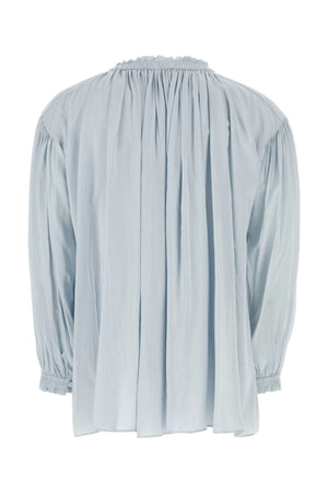 GUCCI Light Blue Silk Shirt for Men - Size Available