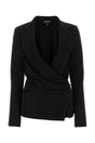 GIORGIO ARMANI Embellished Crepe Blouse for Women