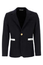 PALM ANGELS Midnight Blue Twill Blazer for Men