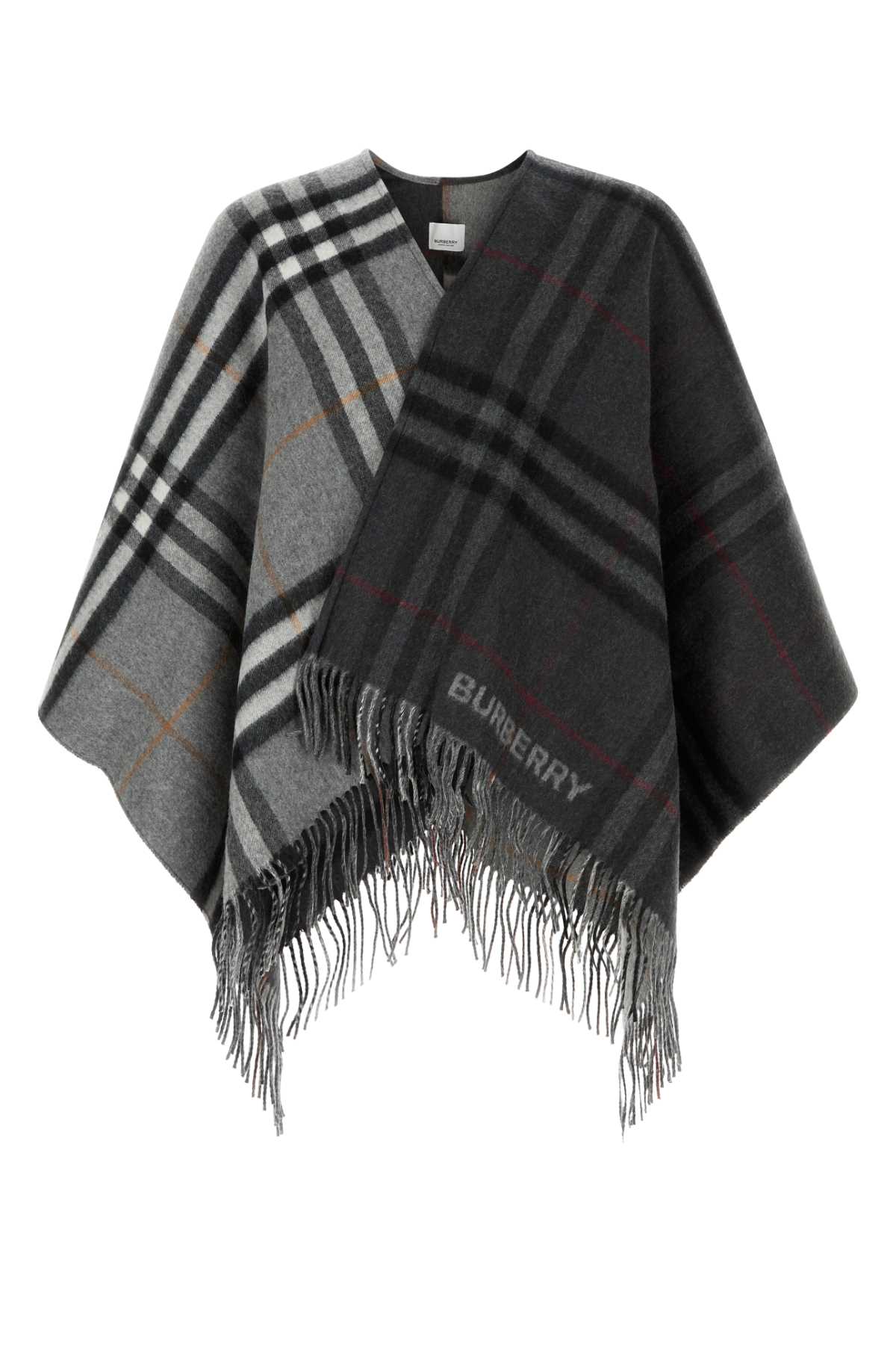 BURBERRY Embroidered Wool Blend Cape