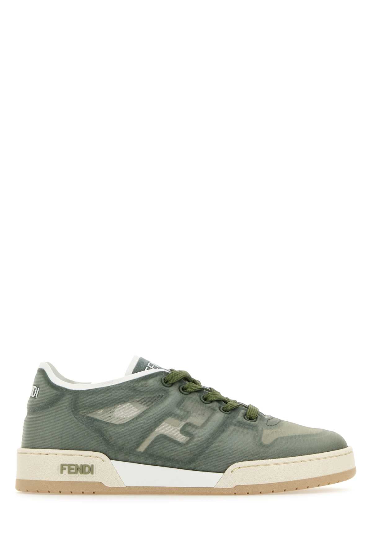 FENDI Sage Green Mesh Match Sneaker