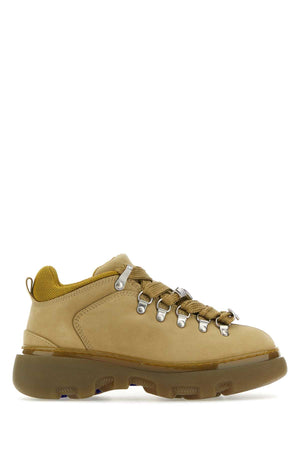 BURBERRY Stylish Biscuit Leather Sneakers for Women