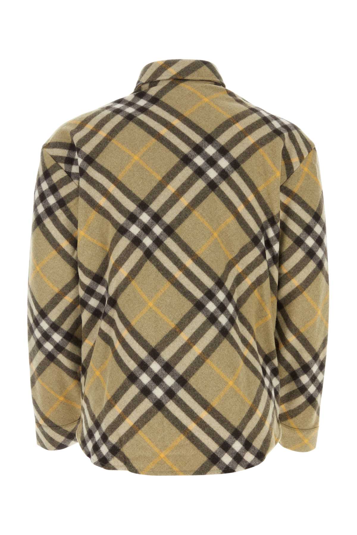 BURBERRY Checked Wool Blend Shirt for Men