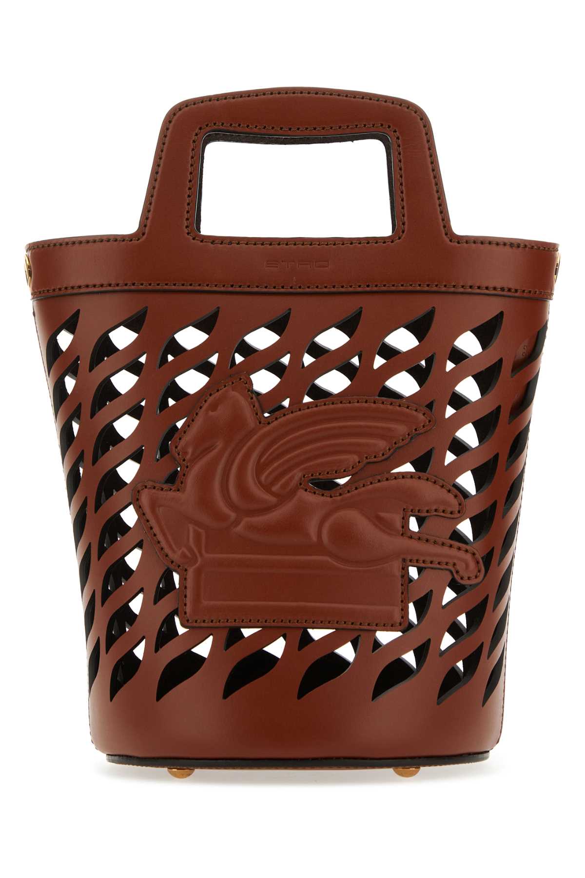 ETRO Brown Leather Coffa Bucket Handbag - 17cm x 23cm x 17cm