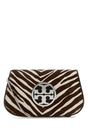 TORY BURCH Printed Calfhair and Leather Mini Shoulder Handbag