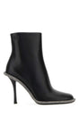 ALEXANDER WANG Kira 105 Black Leather Ankle Boots