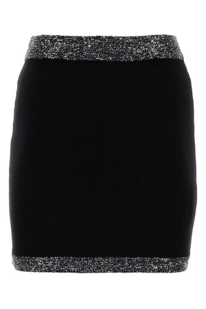 MIU MIU Chic Stretch Cashmere Blend Mini Skirt