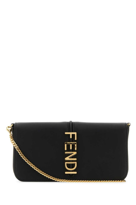 Mini Leather Fendigraphy Wallet - Chic Black Accessory