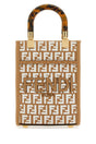 FENDI Mini Sunshine Handbag - Stylish Embroidered Fabric