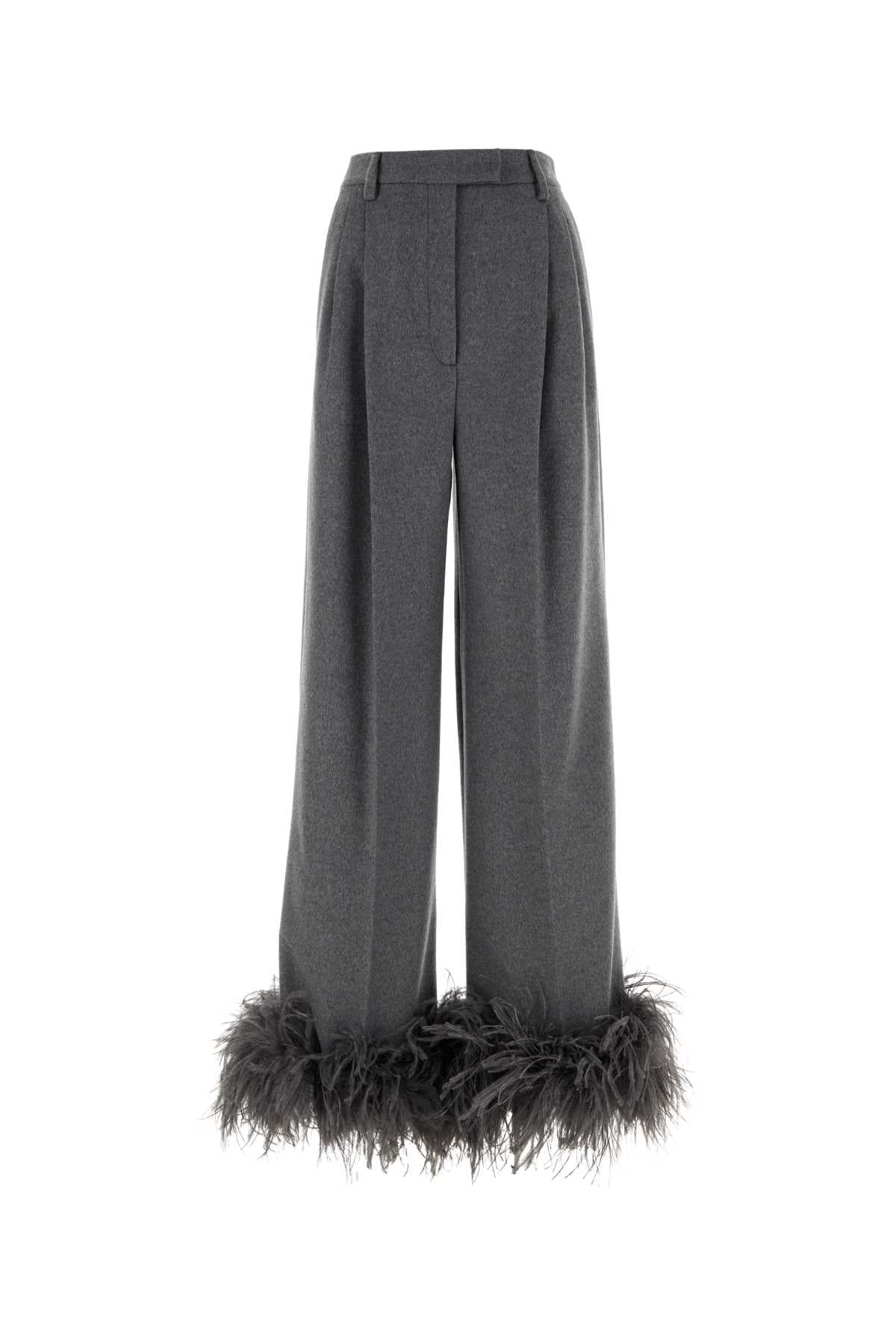 PRADA Wide-Leg Cashmere Pants