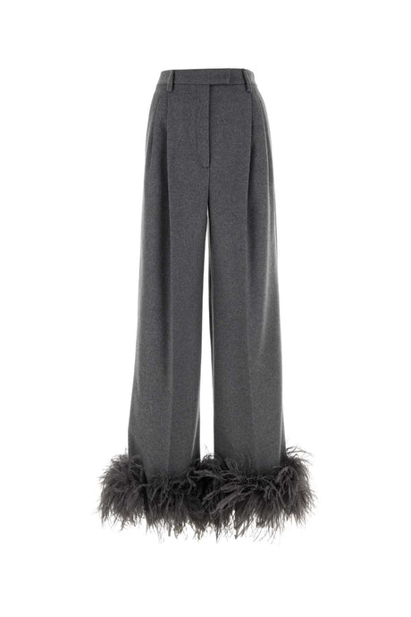 PRADA Wide-Leg Cashmere Pants