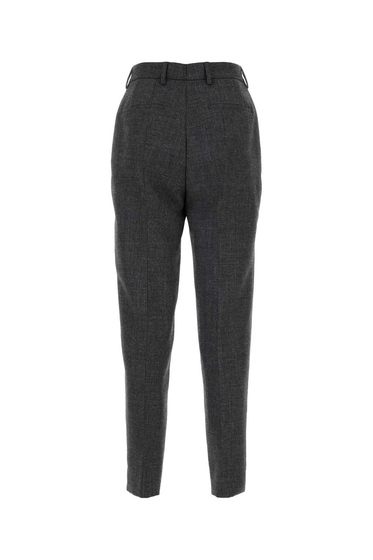 PRADA Dark Grey Wool Pants for Women