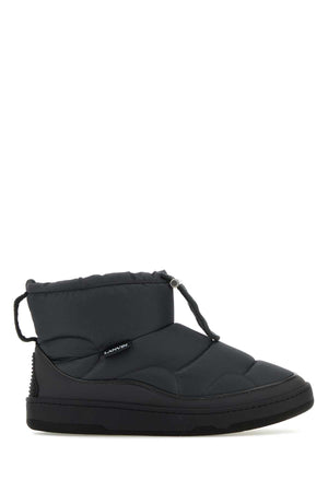 LANVIN Graphite Fabric Curb Snow Ankle Boots for Men