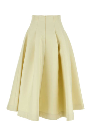 BOTTEGA VENETA Elegant Wool Midi Skirt for Women