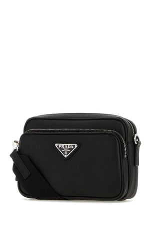 PRADA Mini Black Leather Crossbody Handbag