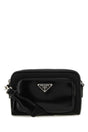 PRADA Mini Re-Nylon and Leather Crossbody Handbag