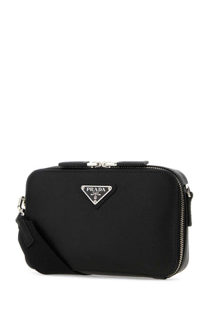 PRADA Mini Black Leather Crossbody Handbag