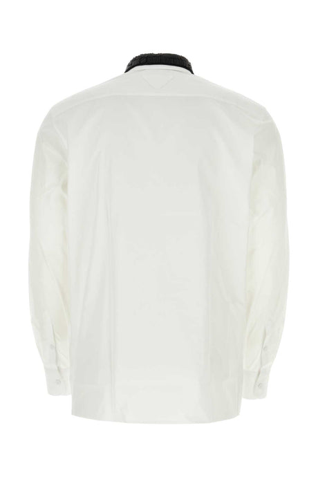 PRADA Classic White Poplin Shirt for Men - 24S Edition