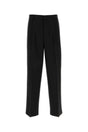 VERSACE Sophisticated Black Wool Trousers for Men