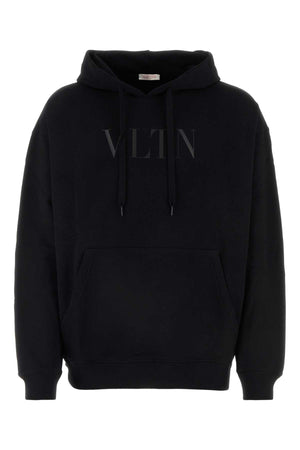 VALENTINO GARAVANI Classic Black Cotton Sweatshirt for Men