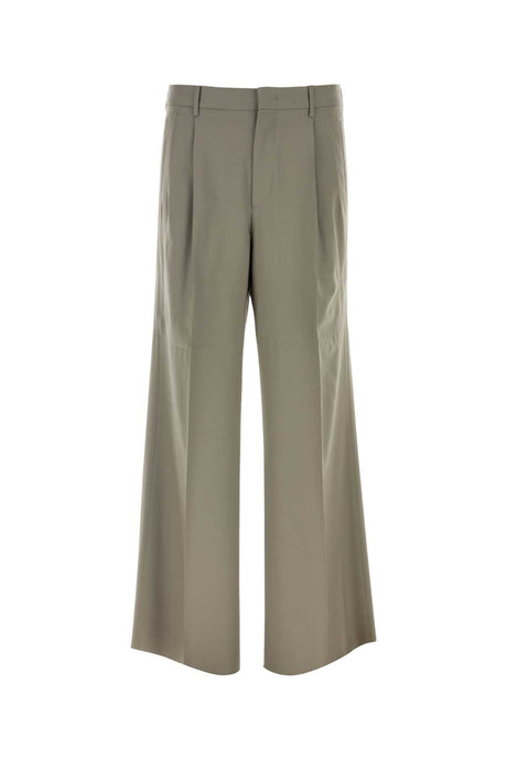 ETRO Army Green Stretch Wool Palazzo Pants - Stylish Comfort for the Modern Man