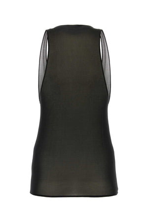 SAINT LAURENT Elegant Black Viscose Tank Top for Women