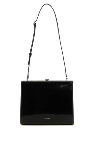 SAINT LAURENT Mini Black Leather Shoulder Handbag