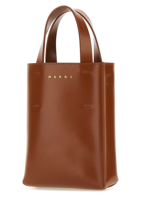 MARNI Mini Brown Leather Handbag